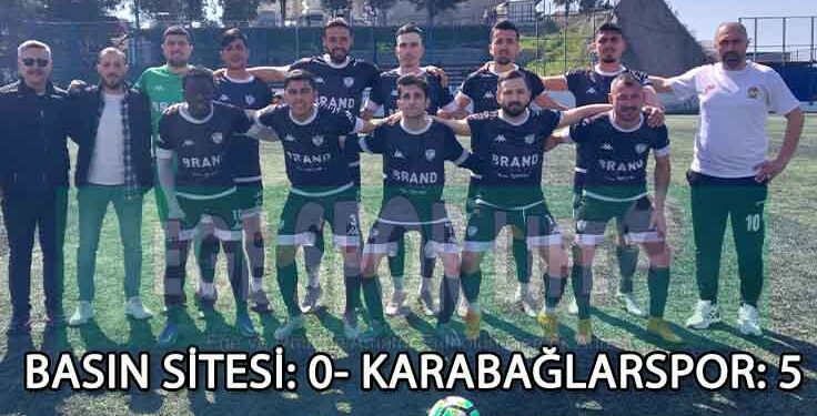 KARABAĞLARSPOR, 3 PUANI 5 GOLLE ALDI