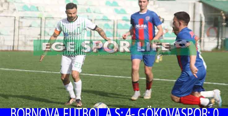 LİDER BORNOVA FUTBOL A.Ş, GÖKOVA’YI RAHAT GEÇTİ