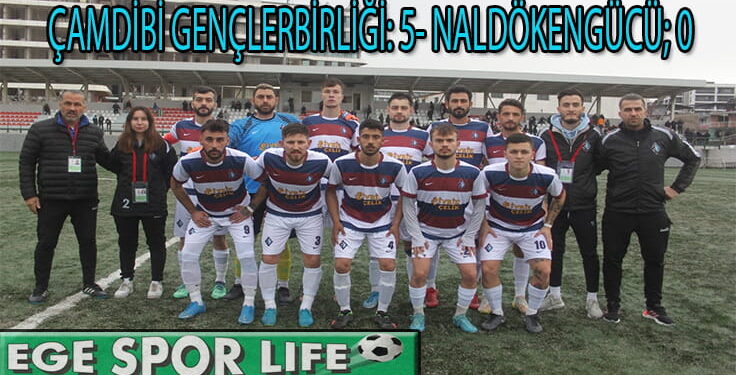 LİDER ÇAMDİBİ GENÇLERBİRLİĞİ, NALDÖKENGÜCÜ ENGELİNİ AŞMASINI BİLDİ