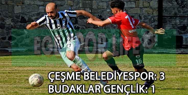 ÇEŞME BELEDİYESPOR, BUDAKLAR’A ACIMADI