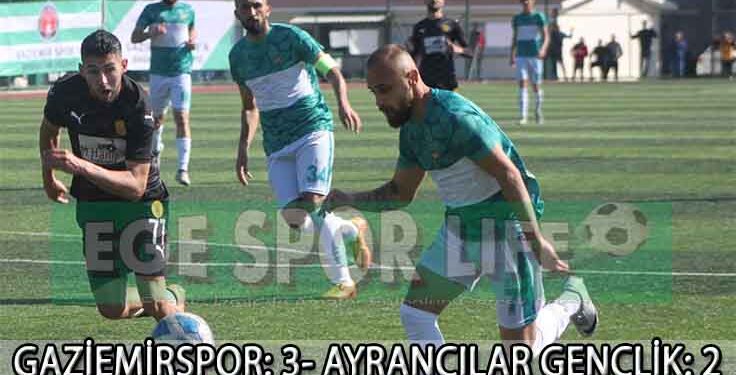 GAZİEMİRSPOR, UZATMALARDA 3 PUANI KAPTI