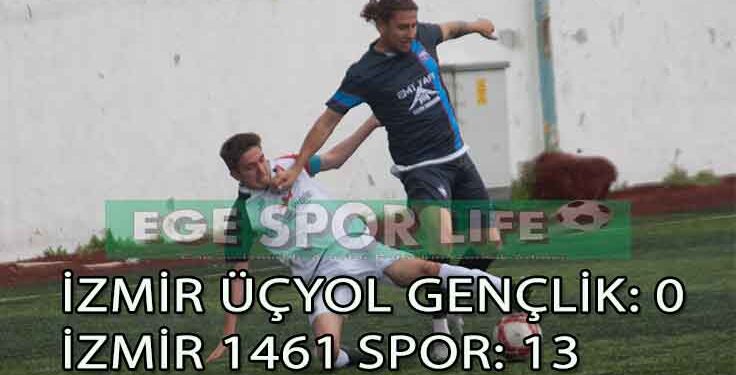 LİDER İZMİR 1461 SPOR’DEN 13 GOLLÜ GALİBİYET