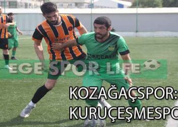 KURUÇEŞME, KOZAĞAÇ’I TEK GOLLE GEÇTİ