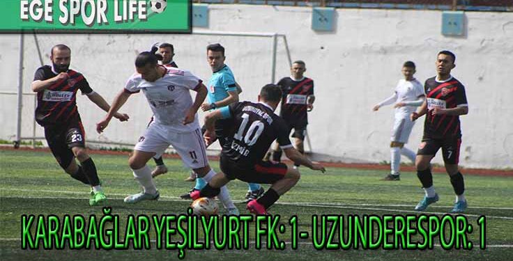 K.YEŞİLYURT FK, UZUNDERE KARŞISINDA PUAN KAYBI YAŞADI