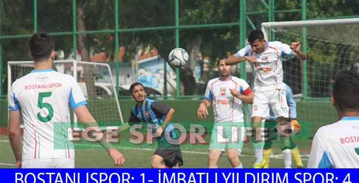 İMBATLI YILDIRIMSPOR, BOSTANLI ENGELİNİ 4 GOLLE AŞTI