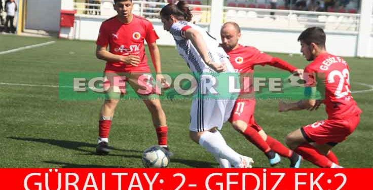 GÜRALTAY, GEDİZ FK’DAN SON DAKİKADA 1 PUANI KAPTI