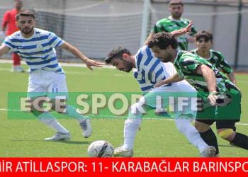 İZMİR ATİLLASPOR, 3 PUANI 11 GOLLE ALDI