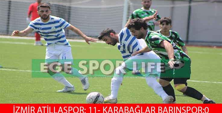 İZMİR ATİLLASPOR, 3 PUANI 11 GOLLE ALDI