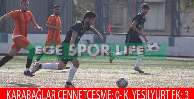 KARABAĞLAR YEŞİLYURT FK, İSTEDİĞİ 3 PUANI 3 GOLLE ALDI
