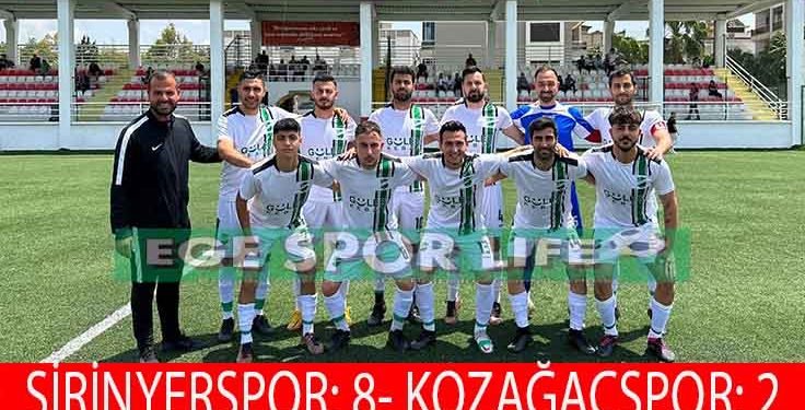 ŞİRİNYERSPOR, KOZAĞAÇ’TAN İSTEDİĞİ 3 PUANI 8 GOLLE ALDI