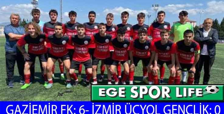 GAZİEMİR FK, İZMİR ÜÇYOL GENÇLİK’İ 6 GOLLE GEÇTİ