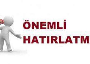 GENEL KURUL DELEGE BİLDİRİMİ HATIRLATMA