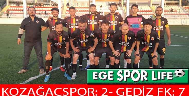 GEDİZ FK, KOZAĞAÇ’TAN İSTEDİĞİ 3 PUANI 7 GOLLE ALDI