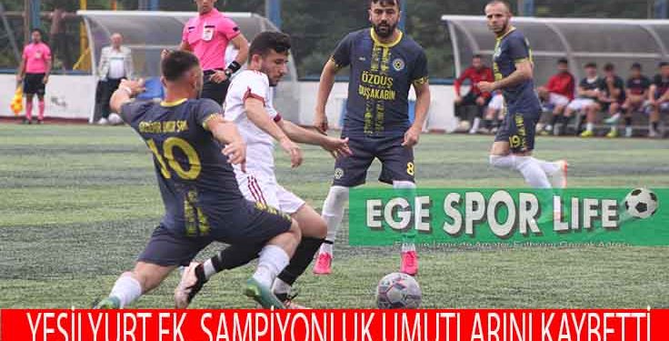 KARABAĞLAR YEŞİLYURT FK, GALİP GELDİ AMA SEVİNEMEDİ