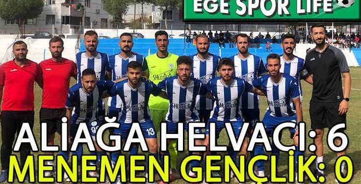 LİDER ALİAĞA HELVACI, ZORLU RAKİBİNDEN 3 PUAN ALMAYI BAŞARDI