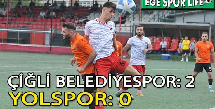 ÇİĞLİ BELEDİYESPOR, YOLSPOR ENGELİNİ ZORDA OLSA AŞTI