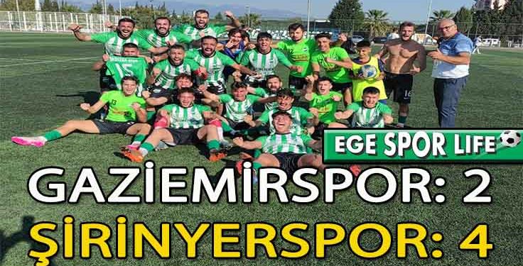 ŞİRİNYERSPOR, GAZİEMİR DEPLASMANINDAN GÖKHAN BOZCA İLE GÜLDÜ