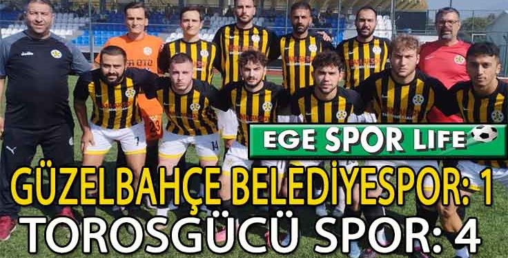 TOROSGÜCÜ, GÜZELBAHÇE’Yİ DEPLASMANDA YENEREK 3 PUANI ALDI