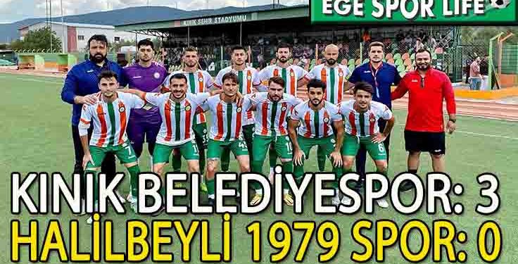 KINIK BELEDİYESPOR, 3 PUANI 3 GOLLE ALDI