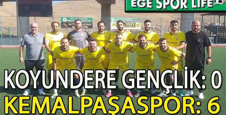 KEMALPAŞASPOR, DEPLASMANDA 3 PUANI 6 GOLLE ALDI