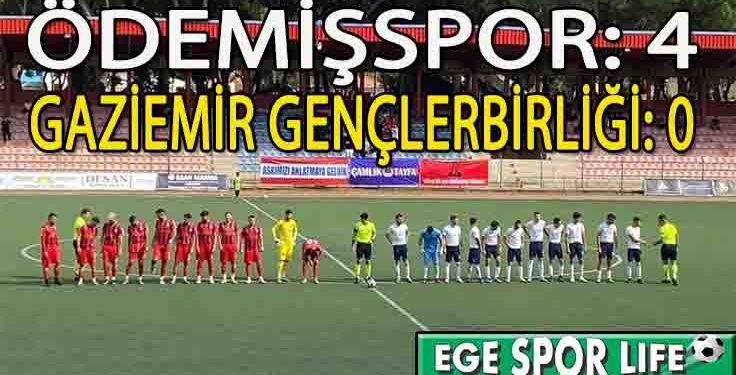 ÖDEMİŞSPOR, İLK HAFTADA LİDERLİĞİ KAPTI