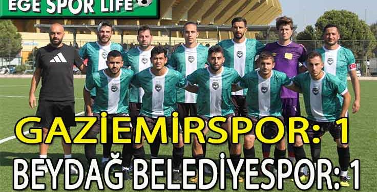 GAZİEMİRSPOR EVİNDE 1 PUANA RAZI OLDU