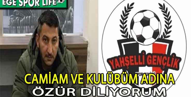 YAHŞELLİ GENÇLİK’TEN ÖZÜR MESAJI