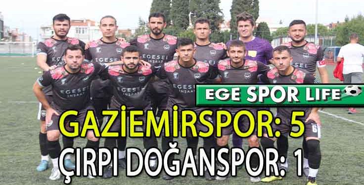 GAZİEMİRSPOR’DAN NET GALİBİYET