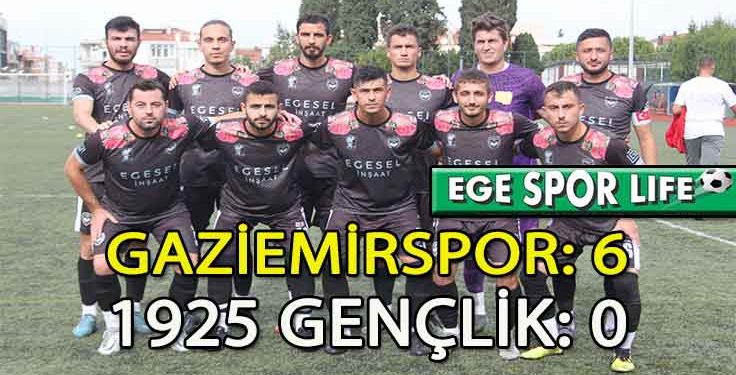 GAZİEMİRSPOR’DAN RAHAT GALİBİYET