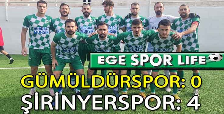 ŞİRİNYERSPOR, GÜMÜLDÜR DEPLASMANINDAN 3 PUANI ALMASINI BİLDİ