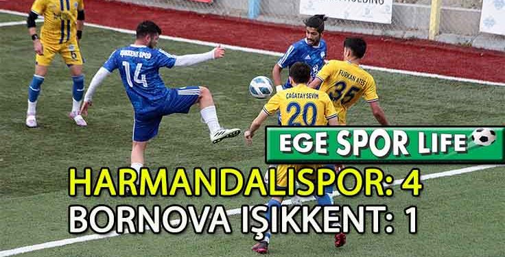 LİDER HARMANDALISPOR, IŞIKKENT ENGELİNİ AŞMASINI BİLDİ
