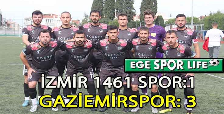 GAZİEMİRSPOR, 3 PUANI 3 GOLLE ALDI