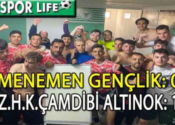 ÇAMDİBİ ALTINOK, DEPLASMANDA MENEMEN ENGELİNİ TEK GOLLE AŞTI