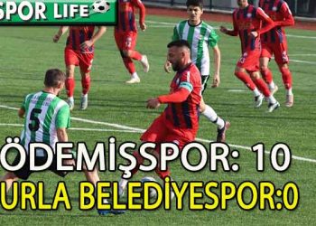 ÖDEMİŞSPOR, 3 PUANI 10 GOLLE ALDI