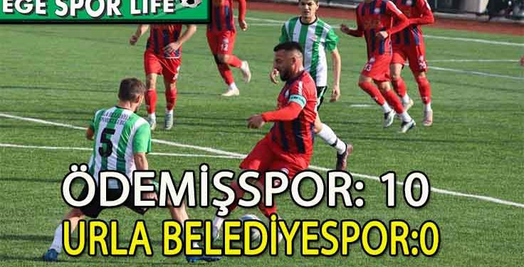 ÖDEMİŞSPOR, 3 PUANI 10 GOLLE ALDI