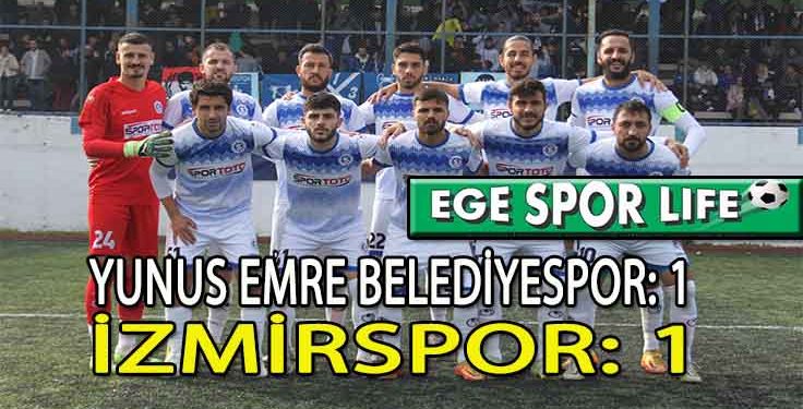 İZMİRSPOR, DEPLASMANDA 1 PUANA RAZI OLDU