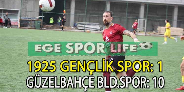 GÜZELBAHÇE BELEDİYESPOR’DAN FARKLI SKOR