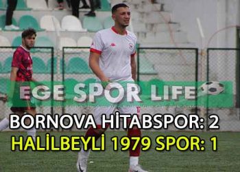 BORNOVA HİTAB, ALTIN  DEĞERİNDE 3 PUANI ALMASINI BİLDİ