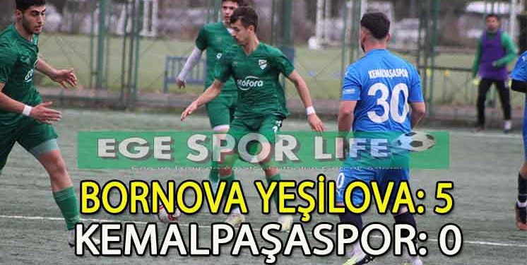 BORNOVA YEŞİLOVA, 3 PUANI RAHAT ALDI