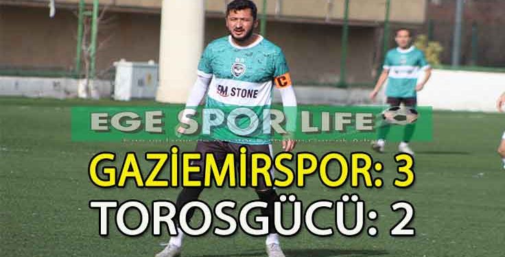GAZİEMİRSPOR, İKİNCİ YARIDA 3 PUANI ALMAYI BAŞARDI