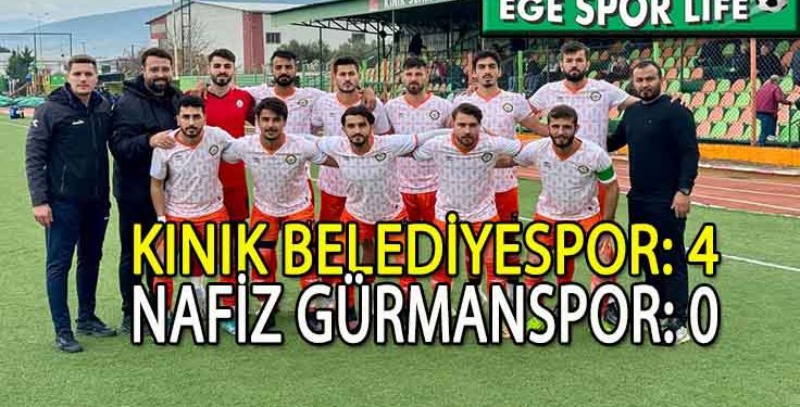KINIK BELEDİYESPOR, GÜÇLÜ RAKİBİNDEN 3 PUAN ALMASINI BİLDİ