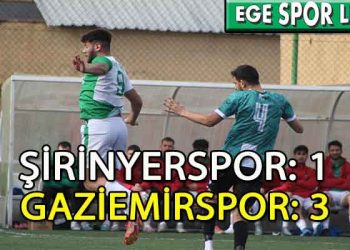 GAZİEMİRSPOR, ŞİRİNYER’DEN 3 PUANI 3 GOLLE ALMAYI BAŞARDI