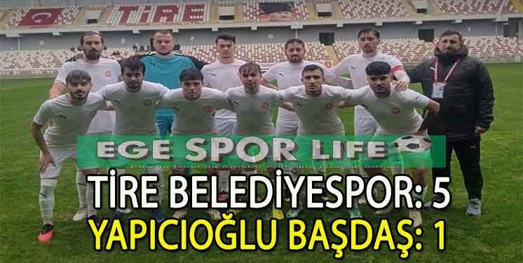 TİRE BELEDİYESPOR’DAN NET GALİBİYET