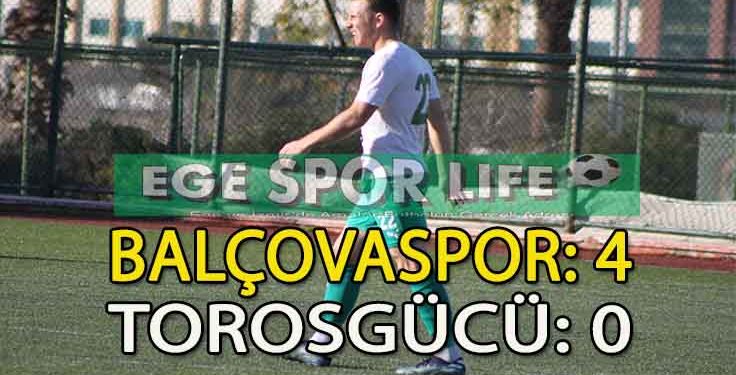 BALÇOVASPOR, 3 PUANI 4 GOLLE ALMAYI BAŞARDI