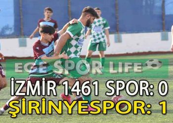 ŞİRİNYERSPOR TEK GOLLE 3 PUANI ALDI
