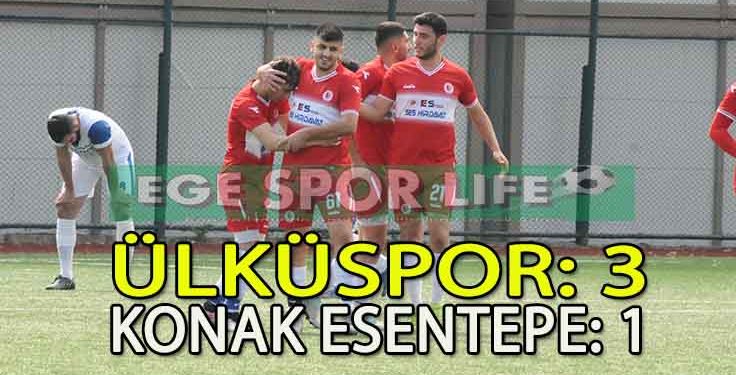 ÜLKÜSPOR,SEZONUN İLK LİG MAÇINDA  LİDERLİĞİ 3 GOLLE ALDI