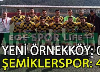 ŞEMİKLERSPOR, 3 PUANI 4 GOLLE ALMAYI BAŞARDI