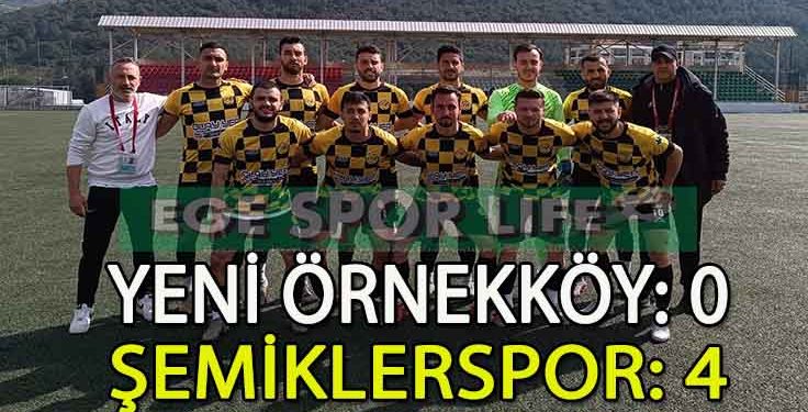 ŞEMİKLERSPOR, 3 PUANI 4 GOLLE ALMAYI BAŞARDI