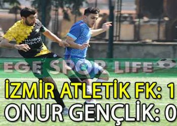 İZMİR ATLETİK FK, 3 PUANI TEK GOLLE KAPTI
