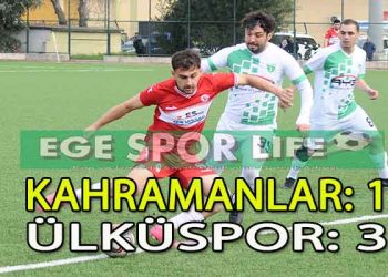 ÜLKÜSPOR HAFTAYI LİDER KAPATTI